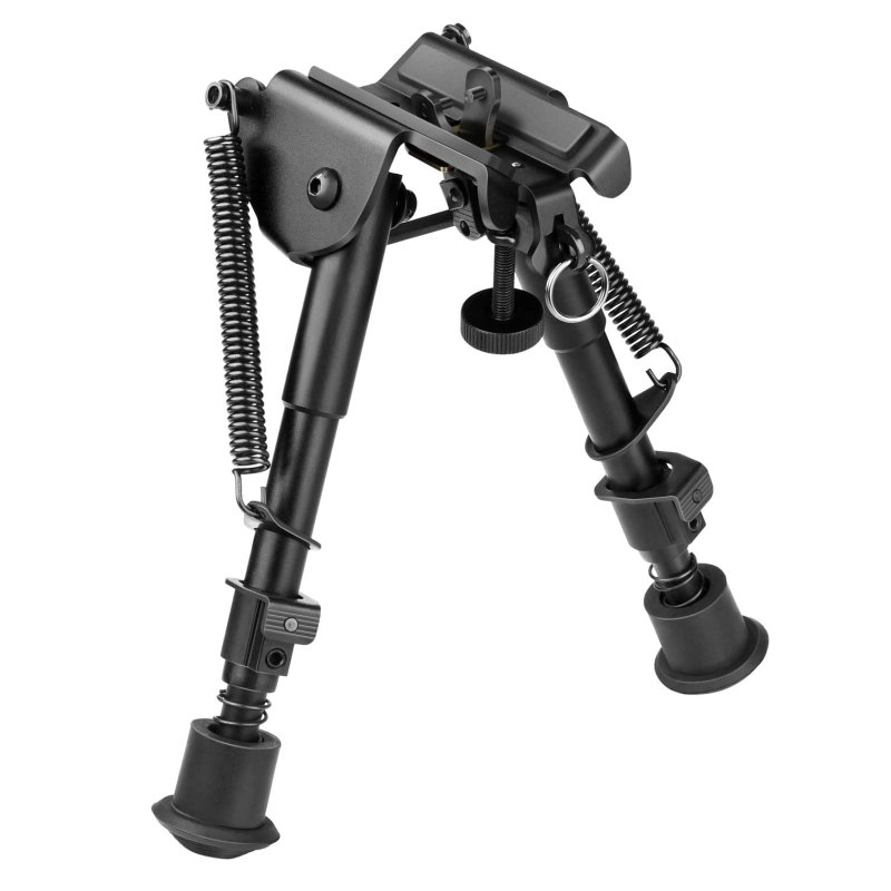 6" to 9" Spring Return Swivel Rotating Bipod For Hunting Shooting Mount Bipods